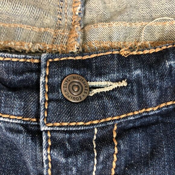 Ariya Jeans Womens 13/14 Blue Flare Leg Distressed Grunge Preppy Denim Outdoor - Picture 3 of 10